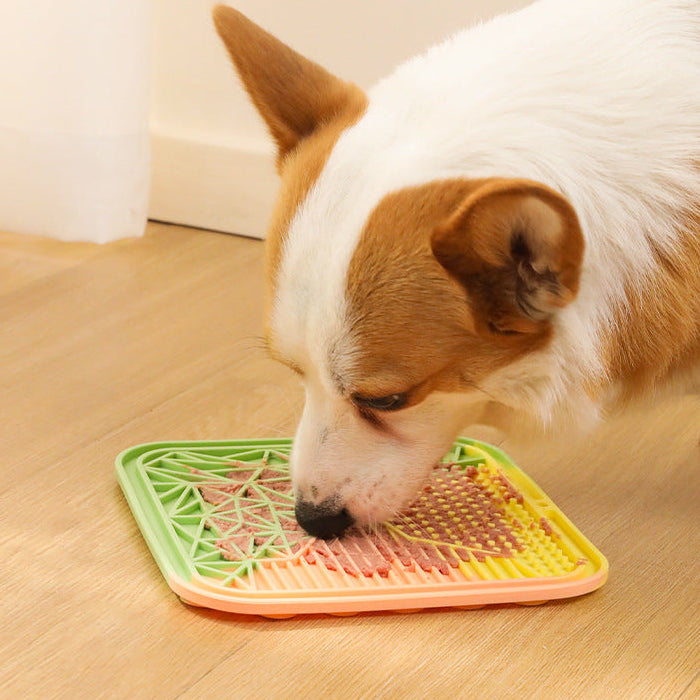 Square Silicone Slow Feeder Licking Mat
