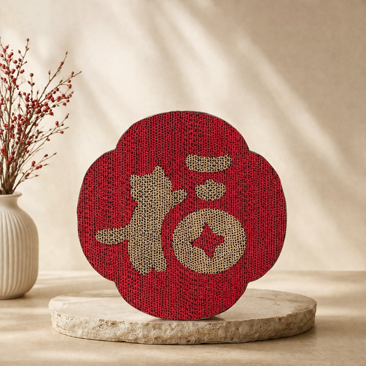 Wall-Mounted Cat Scratcher – "Fortune" Collection