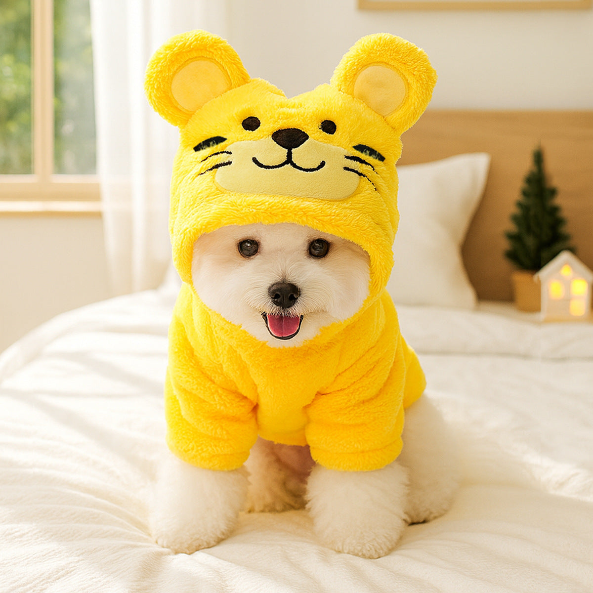 Cozy Fleece Winter Pet Costume Set – Cute Transform Outfits for Dogs & Cats