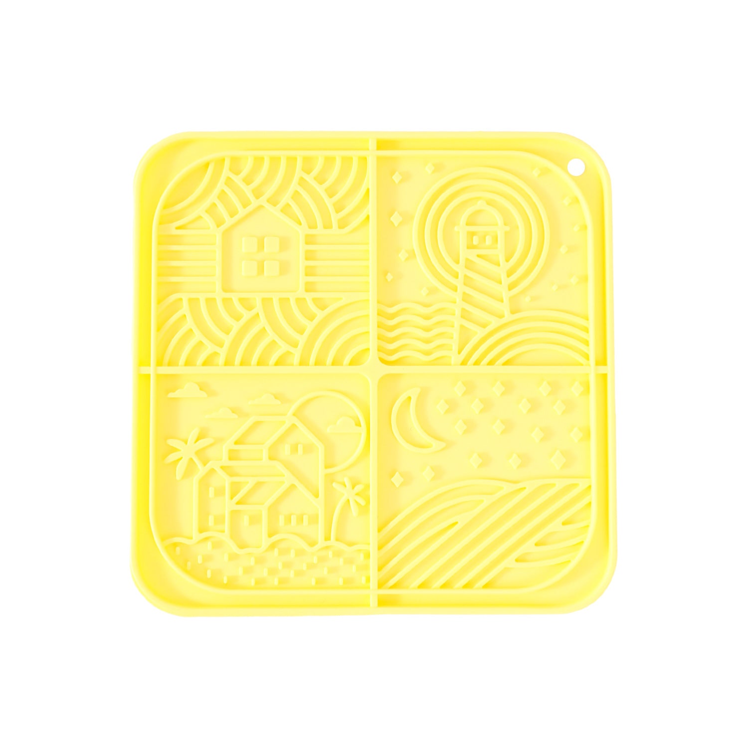 Square Silicone Slow Feeder Licking Mat